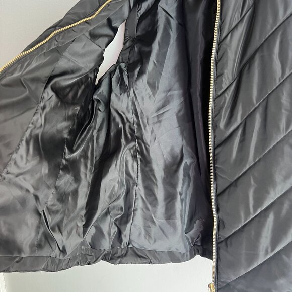 Michael Michael Kors Womens Full Zip Quilted Puffer Vest SMALL in Black - Picture 4 of 10